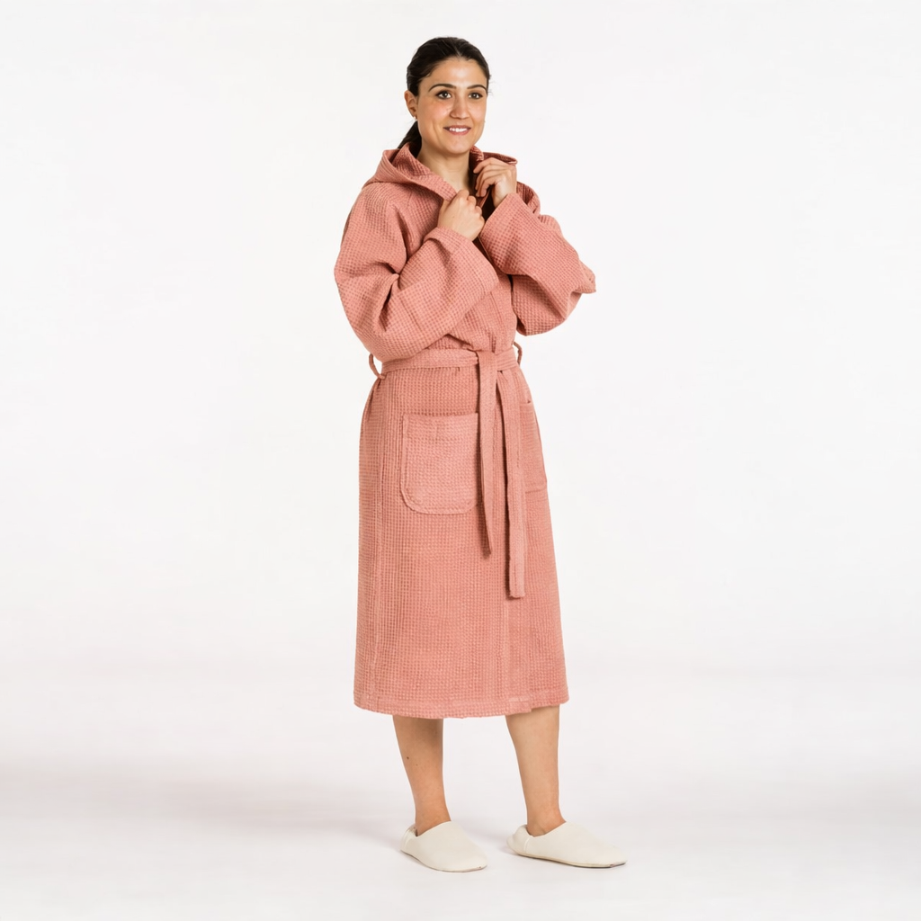 Accappatoio Maia Karì in Cotone Nido d’Ape – Leggero e Assorbente S M L XL XXL – Vari Colori