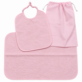 Set Asilo Sacchetto+Bavaglino+Tovaglietta Tinta Unita art. IR296 - Irge Baby