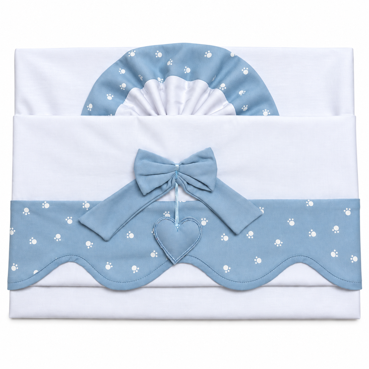 Completo lenzuola culla/passeggino dis.03 100% Cotone - Melanie