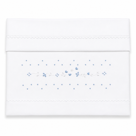 Completo Lenzuola Culla White Dream Ricamato a Mano 100% Cotone 3 Pezzi – Elite