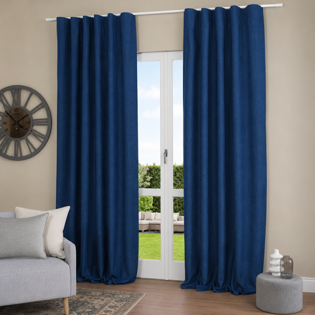 Pannello Tenda con Fascia Copri Bastone Nolan Blackout Maè 145x290 cm - Via Roma 60