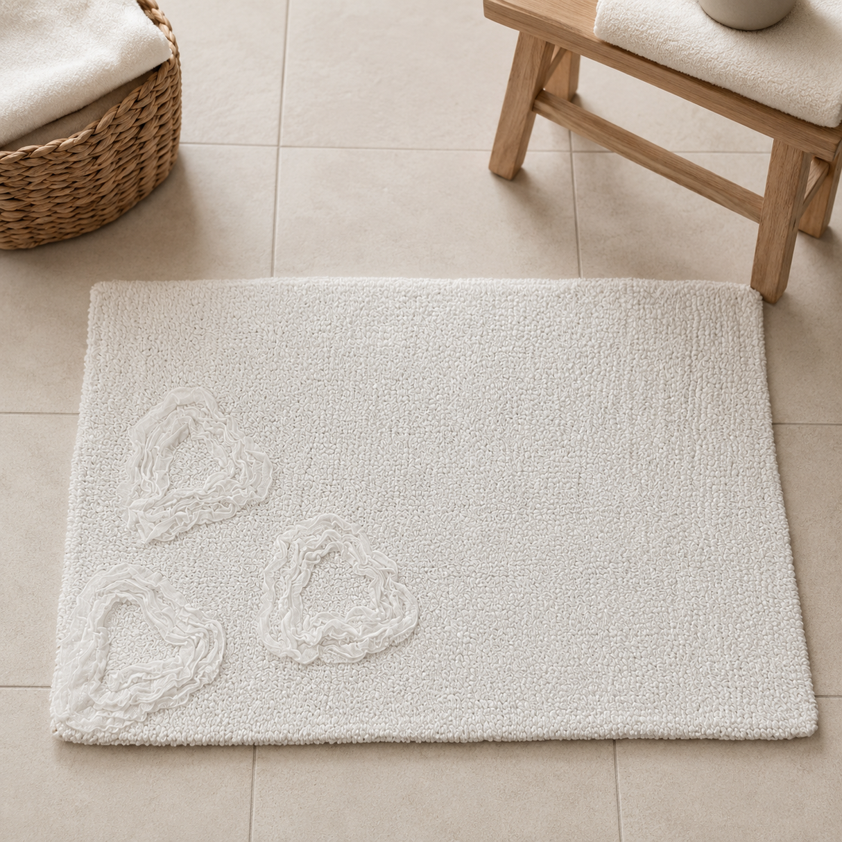 Tappeto TRIS DI CUORI 60x110 - L’Atelier17