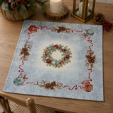 Centrotavola Natalizio PALLINA DI NATALE 100x100cm - Tessitura di Arconate