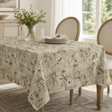 Tovaglia x6 ARMONIA Fondo Beige 100% Cotone - Vingi