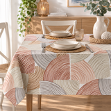 Tovaglia CIRCLE ARANCIO x12 in Cotone Panama - Mia Casa