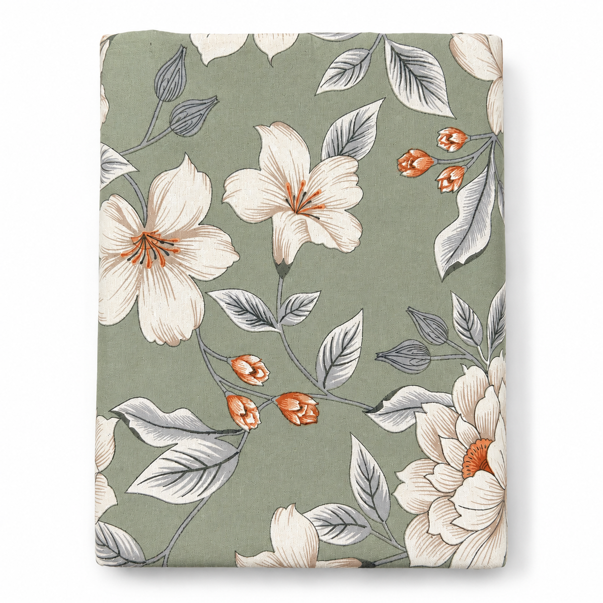 Telo Arredo Copritutto Flower 2 Posti 260x260 in Cotone - Il Filo
