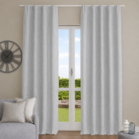 Pannello Tenda con Fascia Copri Bastone Malta Maè 145x290 cm - Via Roma 60