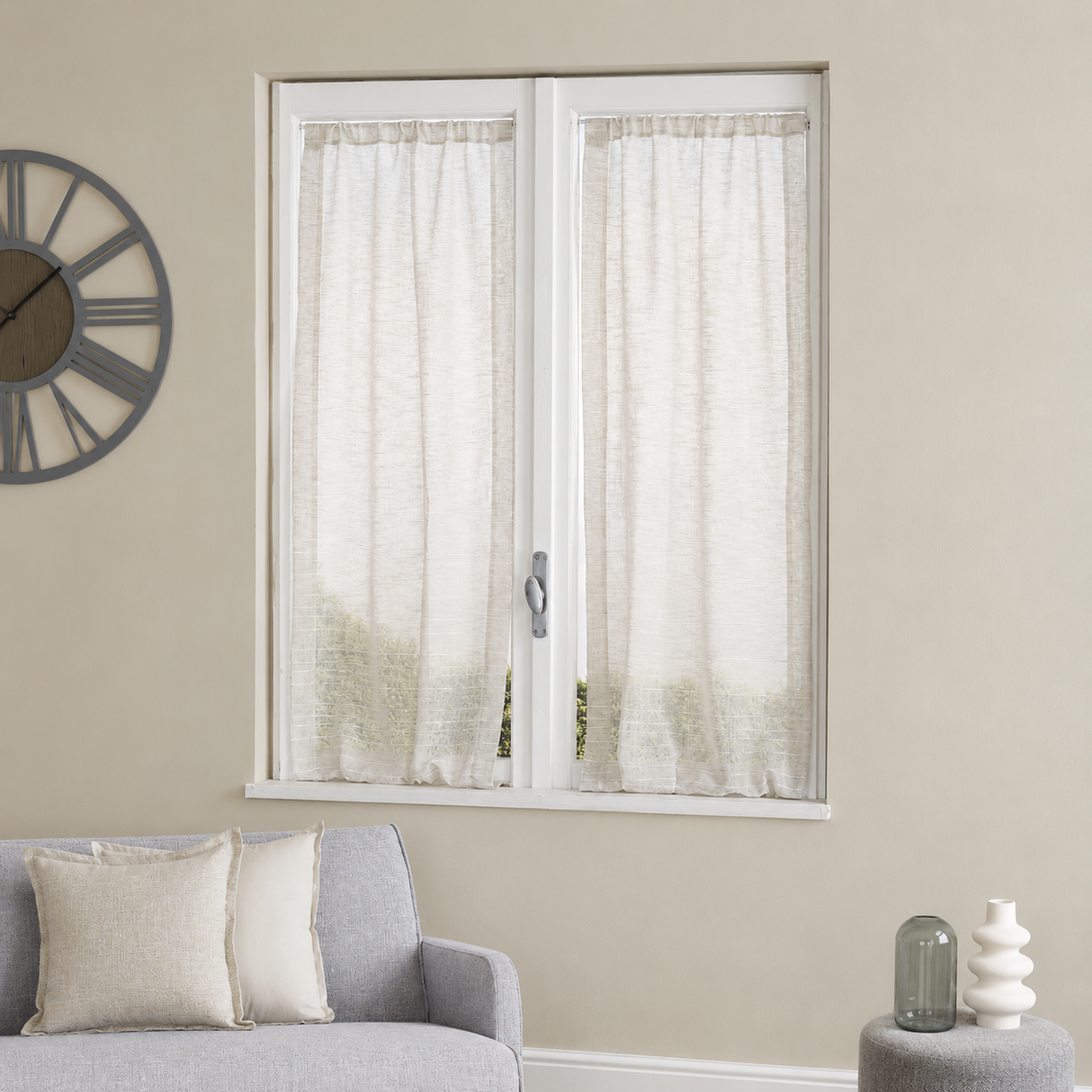 Coppia Tendine Regolabili Bonnie Maè 60x150 cm/60x230 cm - Via Roma 60