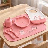 Set Pappa Svezzamento Baby 6 Pezzi in Silicone Alimentare art. CR1034 - Ellepi