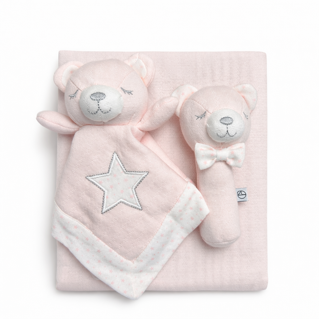 Set Baby 3 Pz Orsetto – Copertina + Dou Dou + Sonaglino - Nazareno Gabrielli