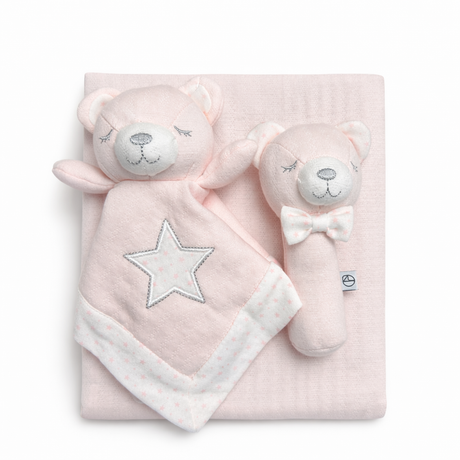 Set Baby 3 Pz Orsetto – Copertina + Dou Dou + Sonaglino - Nazareno Gabrielli