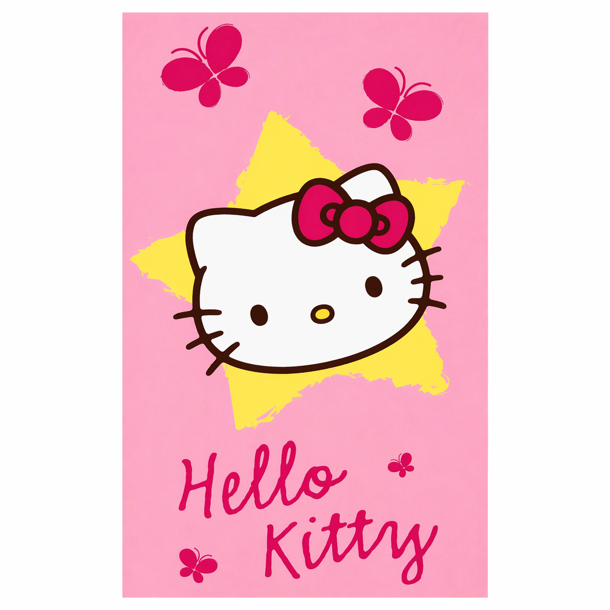 Telo Mare Hello Kitty in Cotone 76x152 cm