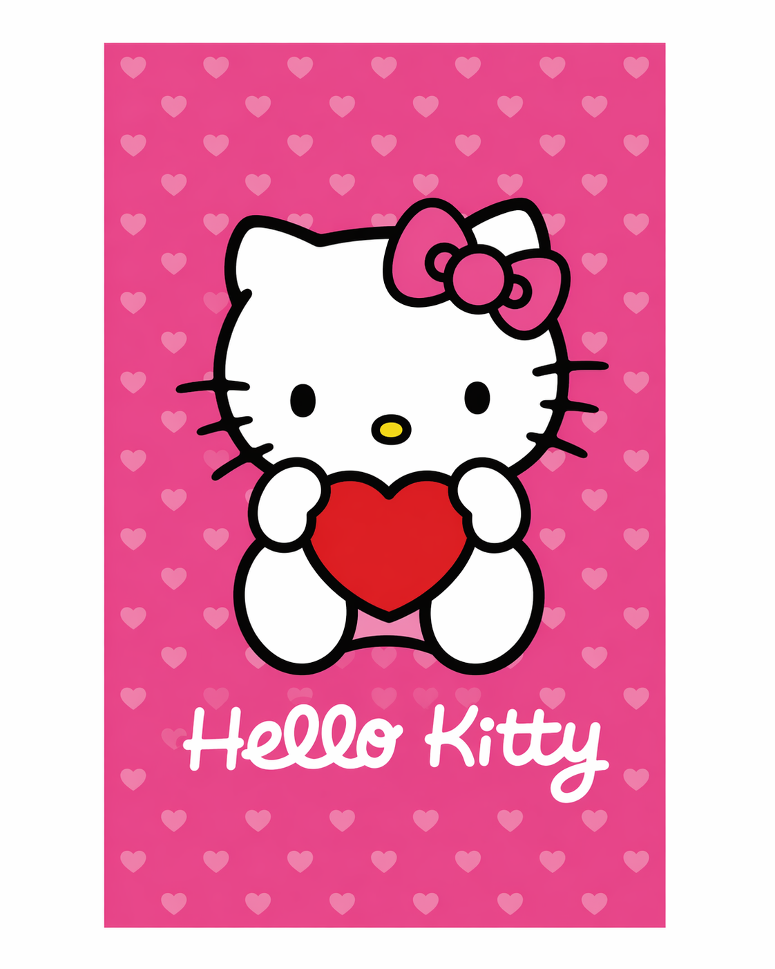 Telo Mare Hello Kitty in Cotone 76x152 cm