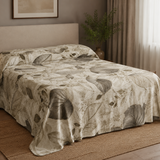 Telo Arredo Copritutto Foglie 2 Posti 260x260 in Cotone - BA