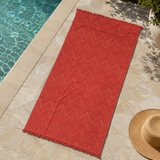 Telo Mare ZIGZAG 100% Cotone con Lavorazione a Rilievo 90x180cm - Karì