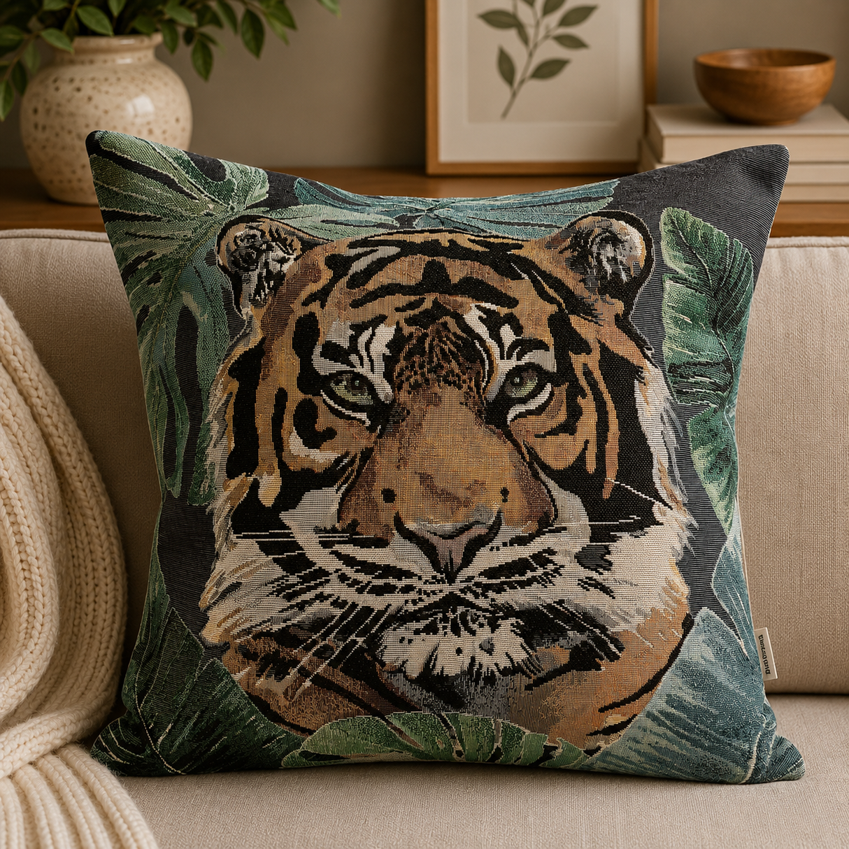 Cuscino Arredo FLY TIGRE dis.21 40x40cm - Karì