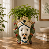 Vaso Decorativo TESTA DI MORO RE CACTUS - Montemaggi