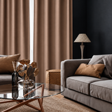 Pannello Tenda Oscurante Alex con Borchie e Finitura con Piombo 140x290cm - Linea Oro