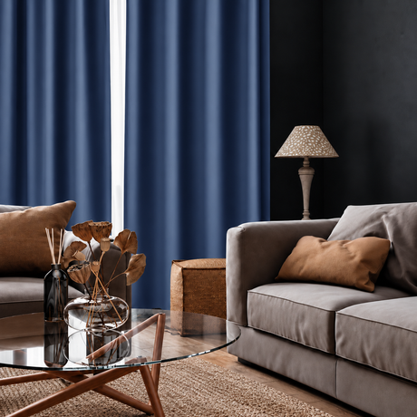 Pannello Tenda Oscurante Alex con Borchie e Finitura con Piombo 140x290cm - Linea Oro