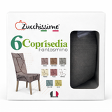 Coprisedie elastiche Fantasmino Cuori Zucchissime set 6 pezzi coprisedia universale bielastico