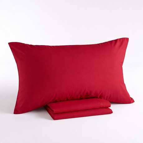 Completo lenzuola matrimoniali tinta unita America Il Filo cotone Made in Italy