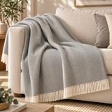 Plaid Iseo Spina in Pura Lana Vergine 130x170cm - Lanerossi