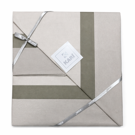 Completo Lenzuola Matrimoniale Saturnia Karì in Cotone con Bordo – Made in Italy