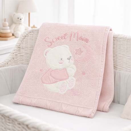 Copertina Culla Ricamata Sweet Moon - Nazareno Gabrielli