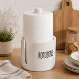 Porta Rotolo in Ceramica 14x5x12cm - Cucina&Cottura