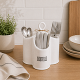 Porta Posate in Ceramica 16,5x14x18cm - Cucina&Cottura