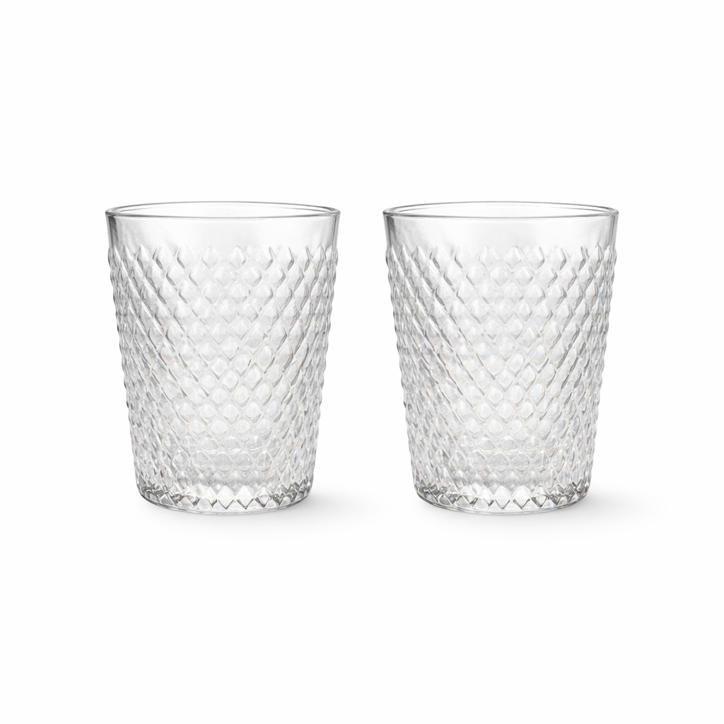 Set 2 Calici o Bicchieri Artiginali Trasparente - Hanna Home