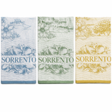 Set 3 Strofinacci Cucina Panorama Karì 50x70 cm in Cotone Made in Italy