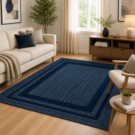 Tappeto FRAME Retrogommato Antiscivolo by Karì – Tappeto Cameretta Lavabile in Ciniglia