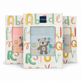Set Asciugamani Baby 1+1 in Spugna di Cotone Orsetto - Vingi
