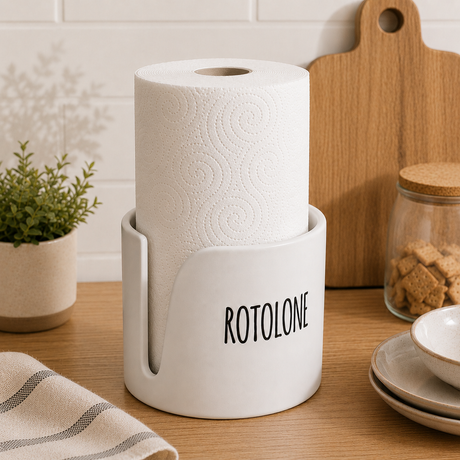 Porta Rotolo in Ceramica 14,5x12cm - Cucina&Cottura