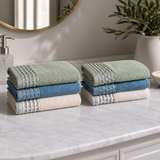 Set Asciugamani 3 Viso + 3 Ospite Londra 100% Cotone - Maestri Cotonieri Home