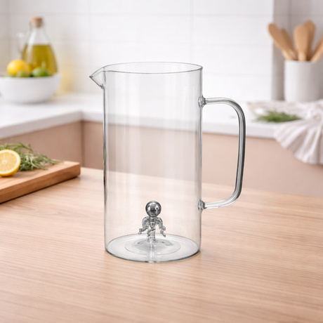 Caraffa in vetro con figure 3d - Gusto Casa