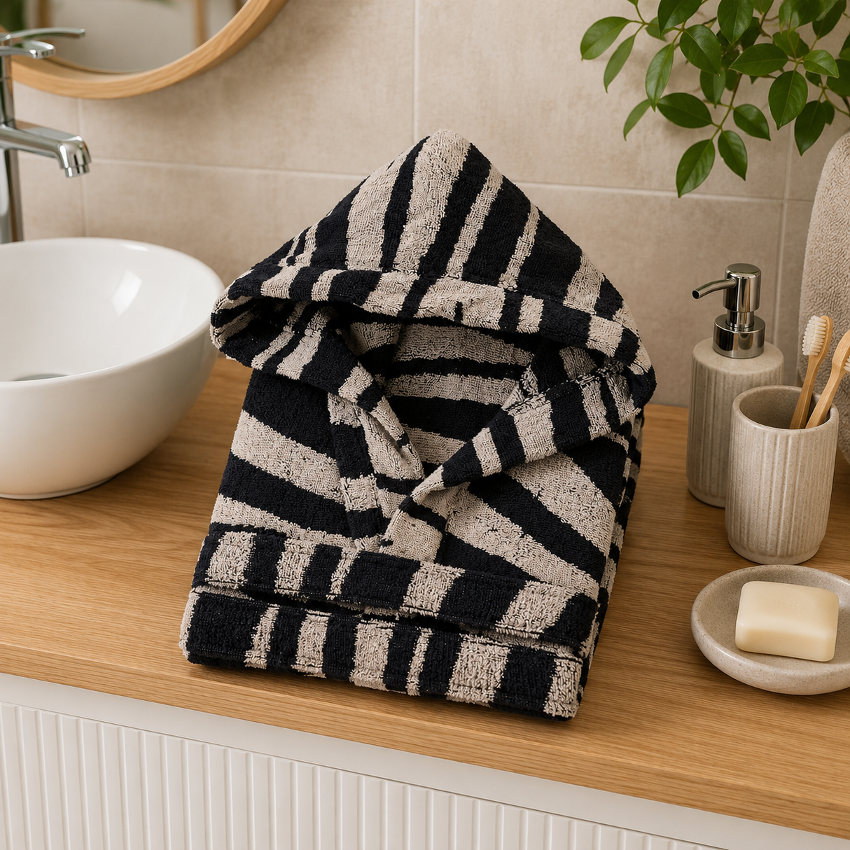 Accappatoio Spugna Jacquard ZEBRA - Linea Oro