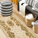 Tappeto SIVIGLIA Retrogommato Antiscivolo Karì in Ciniglia Lavabile – Tappeto Arredo Classico