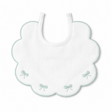 Bavaglino Neonato 193 Fiocchetti Cotone Ricamato - Maestri Cotonieri Home