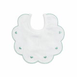 Bavaglino Neonato 193 Cuoricini Cotone Ricamato - Maestri Cotonieri Home