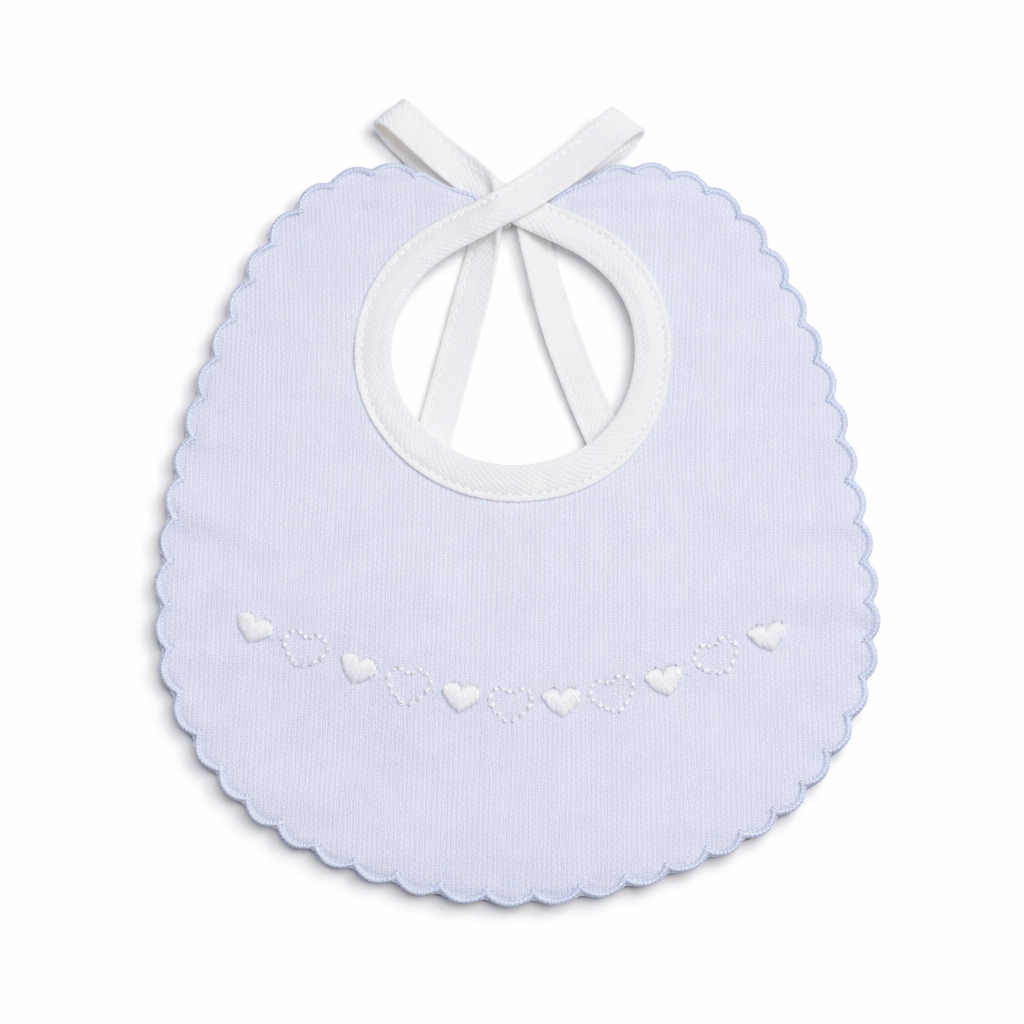 Bavaglino Neonato 315 Cotone Ricamato - Elite