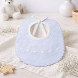 Bavaglino Neonato 315 Cotone Ricamato - Elite