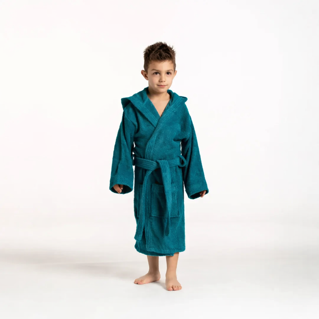 Accappatoio YOU AND ME Junior in spugna da 6 a 14 anni - Linea Oro
