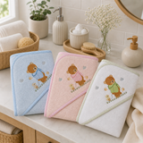 Accappatoio Quadrato Baby in Spugna 100% Cotone Winnie - Vingi