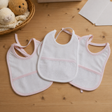 Set 3 Bavaglini Neonato con Tela Aida Da Ricamare 100% Cotone art.191 dis.008 - Mio Piccolo (Copia)
