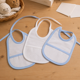 Set 3 Bavaglini Neonato con Tela Aida Da Ricamare 100% Cotone art.191 dis.008 - Mio Piccolo (Copia)