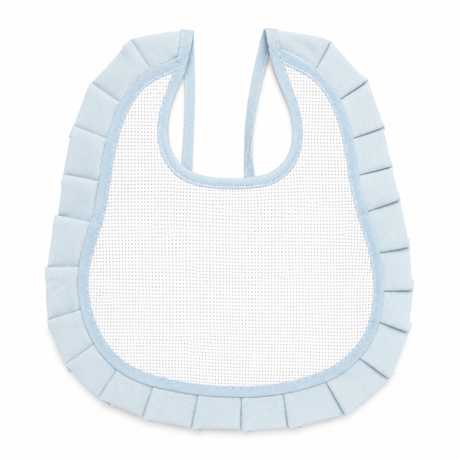 Bavaglino Ricamabile in Cotone con Tela Aida - Nancy Baby