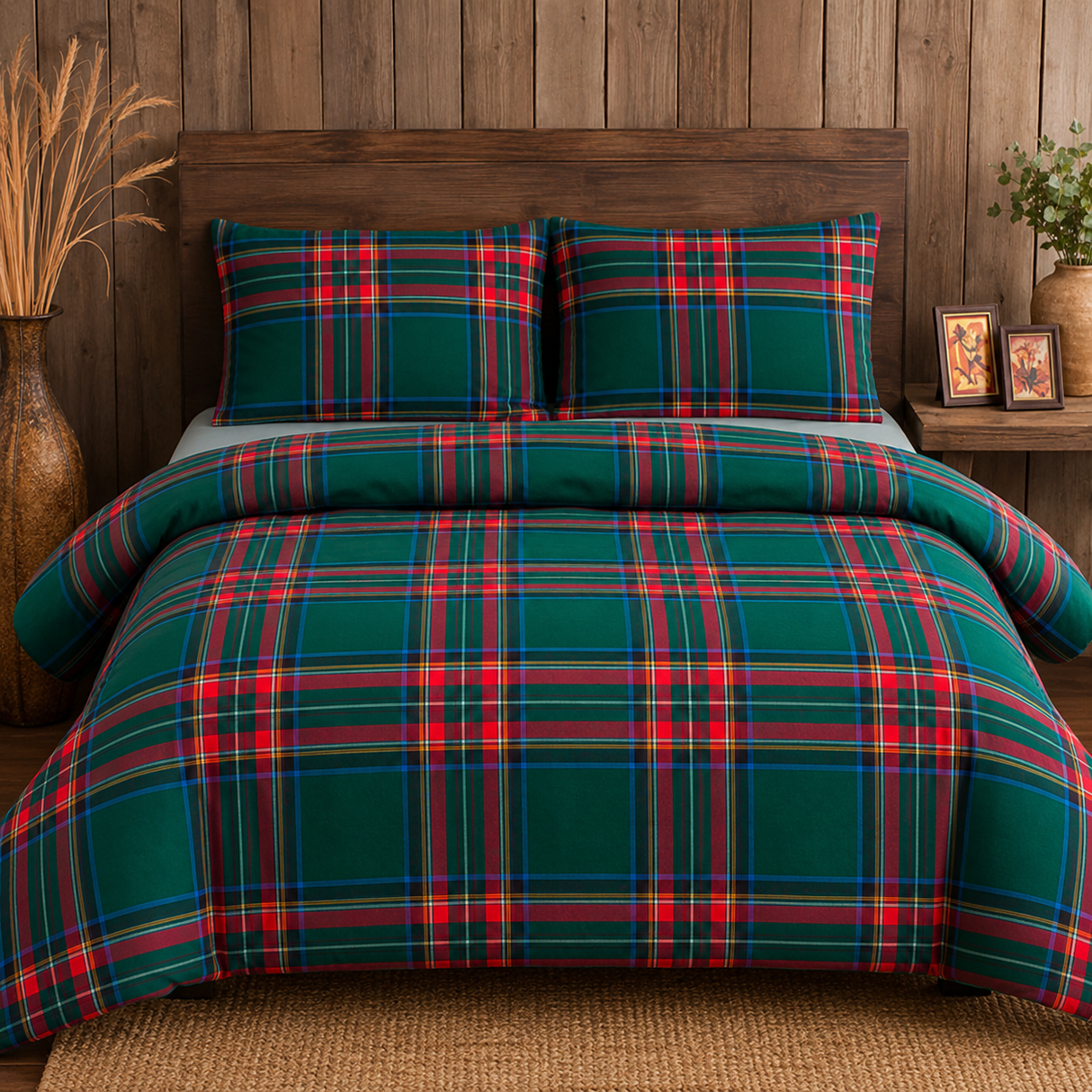 PARURE COPRIPIUMINO INFINITY TARTAN - Daunex