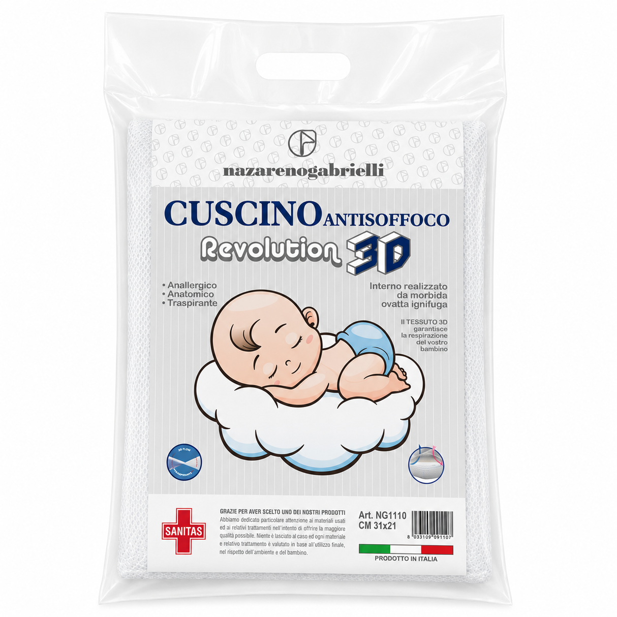 Cuscino Antisoffoco Revolution 3D -  Nazareno Gabriell